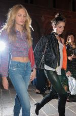 ROMEE STRIJD and TAYLOR HILL Night Out in Milan 09/24/2016