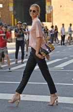 ROMEE STRIJD Leaves Hugo Boss Fashion Show in New York 09/14/2016