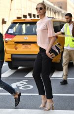 ROMEE STRIJD Leaves Hugo Boss Fashion Show in New York 09/14/2016