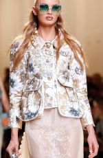 ROMEE STRIJD on the Runway at Fendi Fashion Show in Milan 09/22/2016