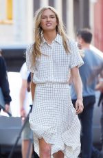 ROMEE STRIJD on the Set of a Photoshoot in New York 09/04/2016
