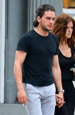 ROSE LESLIE and Kit Harington Out in New York 09/01/2016
