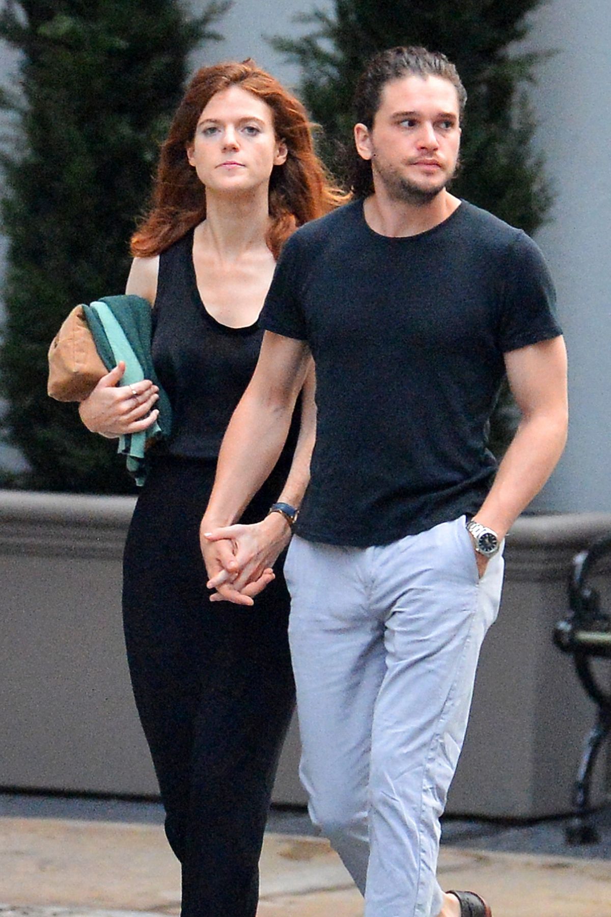 Rose Leslie – With Kit Harington out in New York
