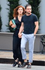 ROSE LESLIE and Kit Harington Out in New York 09/01/2016