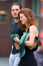 ROSE LESLIE and Kit Harington Out in New York 09/01/2016