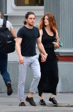 ROSE LESLIE and Kit Harington Out in New York 09/01/2016