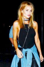 ROSIE HUNTINGTON-WHITELEY Arrives at Drake