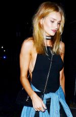 ROSIE HUNTINGTON-WHITELEY Arrives at Drake