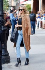 ROSIE HUNTINGTON-WHITELEY Leaves Her Apartment in New York 09/16/2016