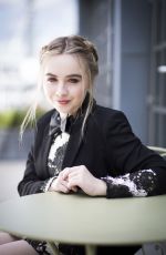 SABRINA CARPENTER on the Set of a Photoshoot, September 2016