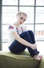 SABRINA CARPENTER on the Set of a Photoshoot, September 2016