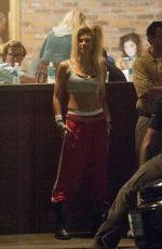 SAMANTHA HOOPES on the Set of 
