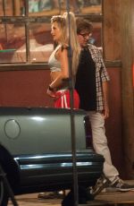 SAMANTHA HOOPES on the Set of 