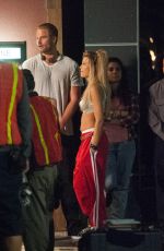 SAMANTHA HOOPES on the Set of 