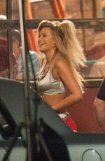 SAMANTHA HOOPES on the Set of 