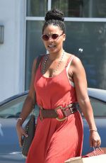 SANAA LATHAN Out and About in Beverly Hills 08/31/2016