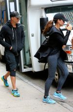 SANDRA BULLOCK Leaves Body by Simone in New York 09/06/2016