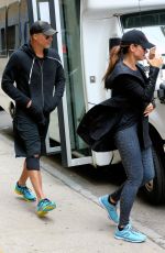 SANDRA BULLOCK Leaves Body by Simone in New York 09/06/2016