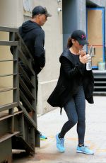 SANDRA BULLOCK Leaves Body by Simone in New York 09/06/2016