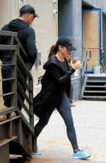 SANDRA BULLOCK Leaves Body by Simone in New York 09/06/2016