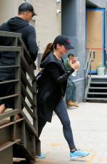 SANDRA BULLOCK Leaves Body by Simone in New York 09/06/2016