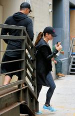 SANDRA BULLOCK Leaves Body by Simone in New York 09/06/2016
