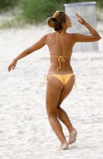 SANDRA KUBICKA in Bikini on the Set of a Photoshoot at a Beach in Miami 09/27/2016