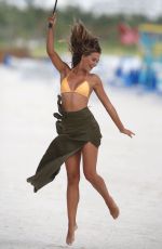 SANDRA KUBICKA in Bikini on the Set of a Photoshoot at a Beach in Miami 09/27/2016