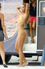 SANDRA KUBICKA in Bikini on the Set of a Photoshoot at a Beach in Miami 09/27/2016