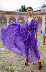 SARA SAMPAIO at Aberta Ferretti Fashion Show in Milan 09/21/2016