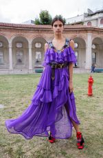 SARA SAMPAIO at Aberta Ferretti Fashion Show in Milan 09/21/2016