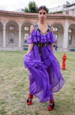 SARA SAMPAIO at Aberta Ferretti Fashion Show in Milan 09/21/2016