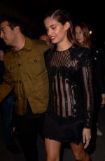 SARA SAMPAIO at Balmain Aftershow Party in Paris 09/29/2016