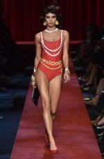SARA SAMPAIO at Moschino Fashion Show at Milan Fashion Week 09/22/2016