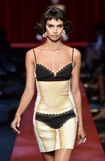 SARA SAMPAIO at Moschino Fashion Show at Milan Fashion Week 09/22/2016