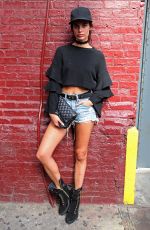 SARA SAMPAIO Leaves Marc Jacobs Fashion Show in New York 09/16/2016