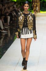 SARA SAMPAIO on the Runway at Dolce & Gabbana Fashion Show at Milan Fashion Week 09/25/2016