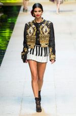 SARA SAMPAIO on the Runway at Dolce & Gabbana Fashion Show at Milan Fashion Week 09/25/2016
