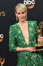 SARAH PAULSON at 68th Annual Primetime Emmy Awards in Los Angeles 09/18/2016