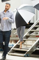 SCARLETT JOHANSSON on the Set of 
