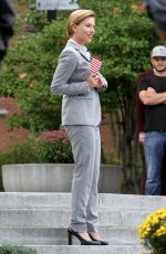 SCARLETT JOHANSSON on the Set of 
