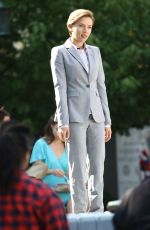 SCARLETT JOHANSSON on the Set of 