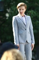 SCARLETT JOHANSSON on the Set of 