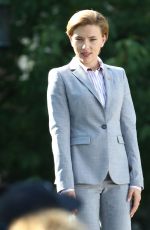 SCARLETT JOHANSSON on the Set of 