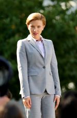 SCARLETT JOHANSSON on the Set of 