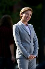 SCARLETT JOHANSSON on the Set of 