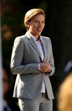 SCARLETT JOHANSSON on the Set of 