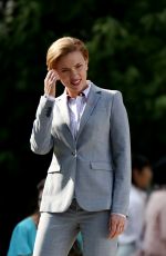 SCARLETT JOHANSSON on the Set of 