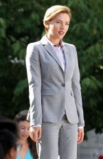 SCARLETT JOHANSSON on the Set of 