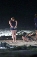 SCARLETT JOHANSSON on the Set of 